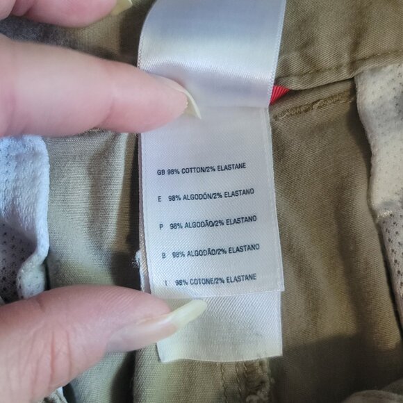 The North Face Bermuda Shorts Womens 12 Tan Brown Cotton Stretch Outdoors Hike - Picture 8 of 13